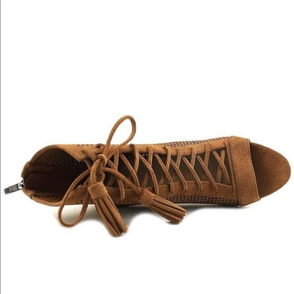 MARC fisher shaini taupe heels booties - Picture 2 of 8